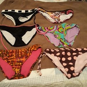 Lot of 6 swimsuit bottoms